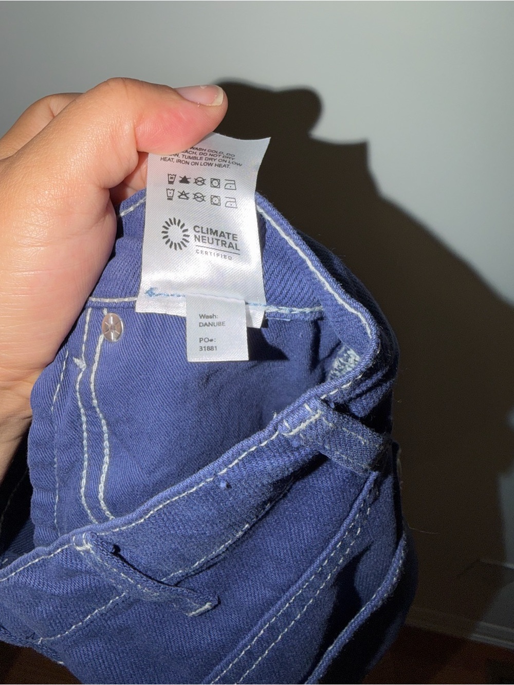 Reformation Straight Leg Jeans in Deep Blue - Picture 9 of 9